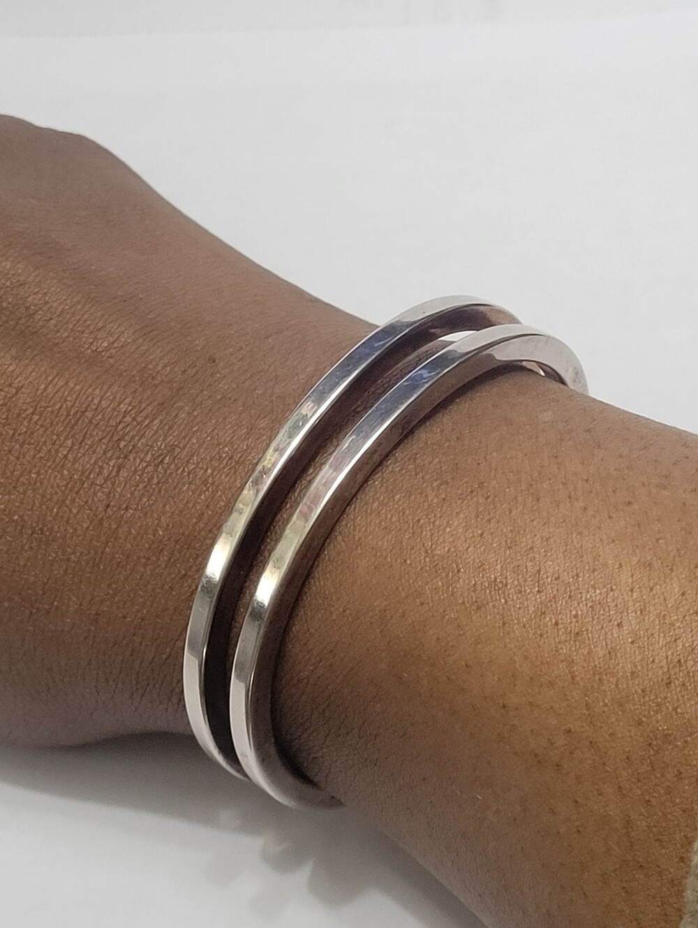 STERLING UNISEX CUFF BRACELET OPEN BANGLE 925